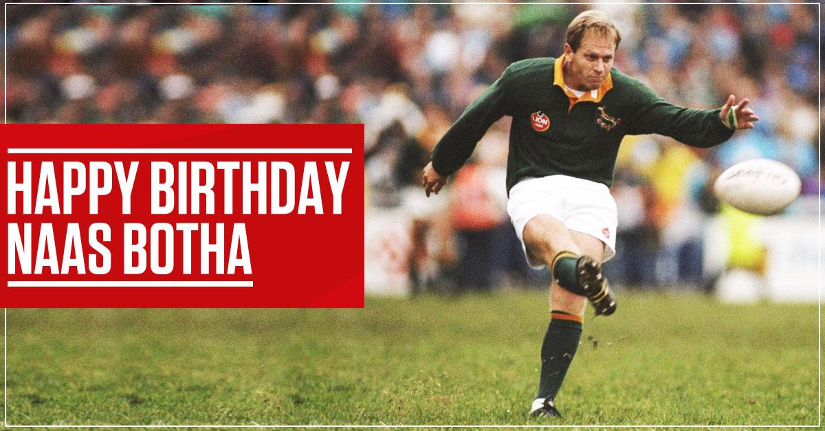 Happy Birthday to Springbok legend Naas Botha... 