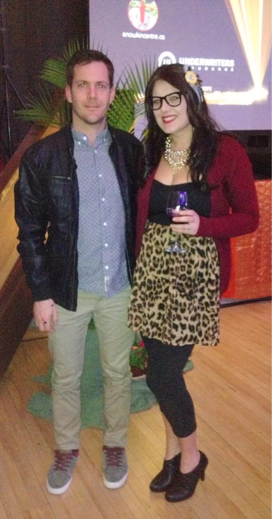 MandyCole90's tweet photo. My hot date and I @PentictonArts tonight! Such a great night if music, art and dance!!!! http://t.co/LpyzfbFMCi
