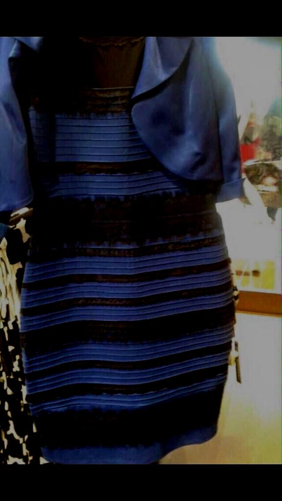 Is it #whiteandgold or #blueandblack???