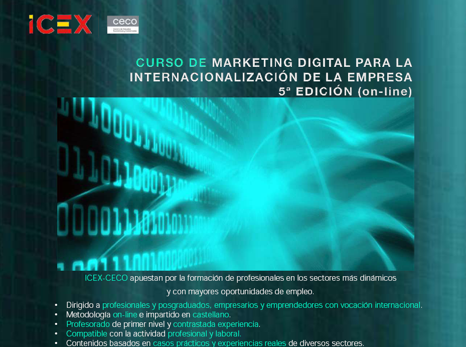 ICEX_'s tweet photo. ¿Sabes cómo rediseñar tu estrategia para acceder a nuevos mercados? @ICEX_CECO puede formarte http://t.co/xBkpByU6UY http://t.co/Cw04PBfAsG