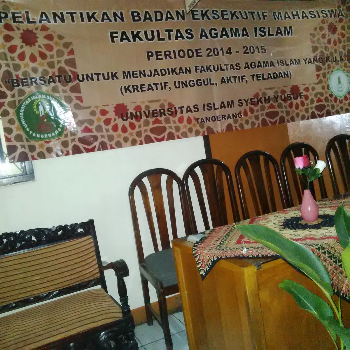 Bismillaahirrohmaanirrohiim, hari ini Pelantikan Pengurus BEM FAI 2014 - 2015. Semoga sukses Ammiin :)