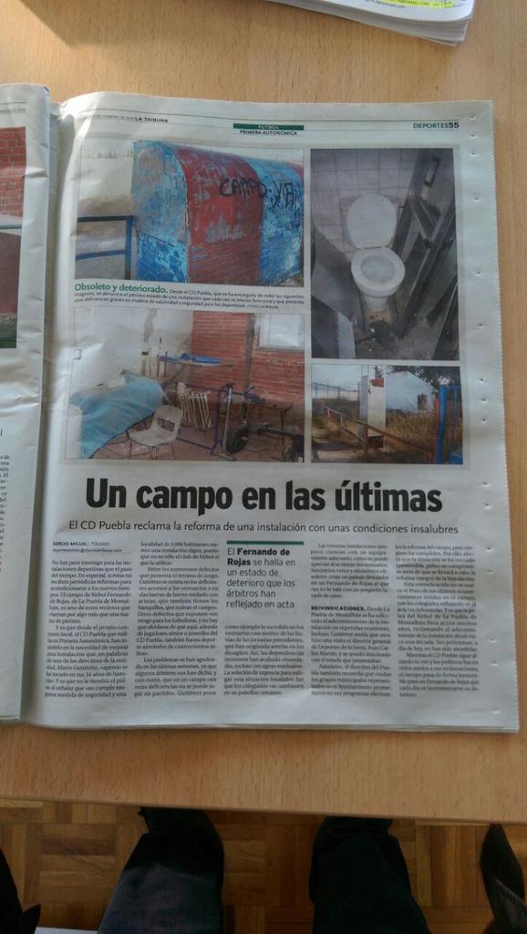 cdpuebla's tweet photo. Así son las instalaciones deportivas en La Puebla de Montalban.

@FFCM_Futbol @chusterdavid @RunnersAD @mtbmontalban http://t.co/tFFwUTGgKz