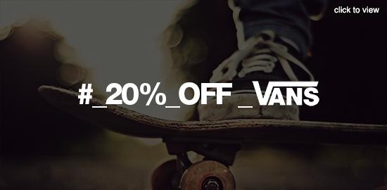 rubbersole's tweet photo. Last Chance to get 20% off Converse and Vans #Endstomorrow #Vans #Converse #20% http://t.co/PMKiEzdv8z