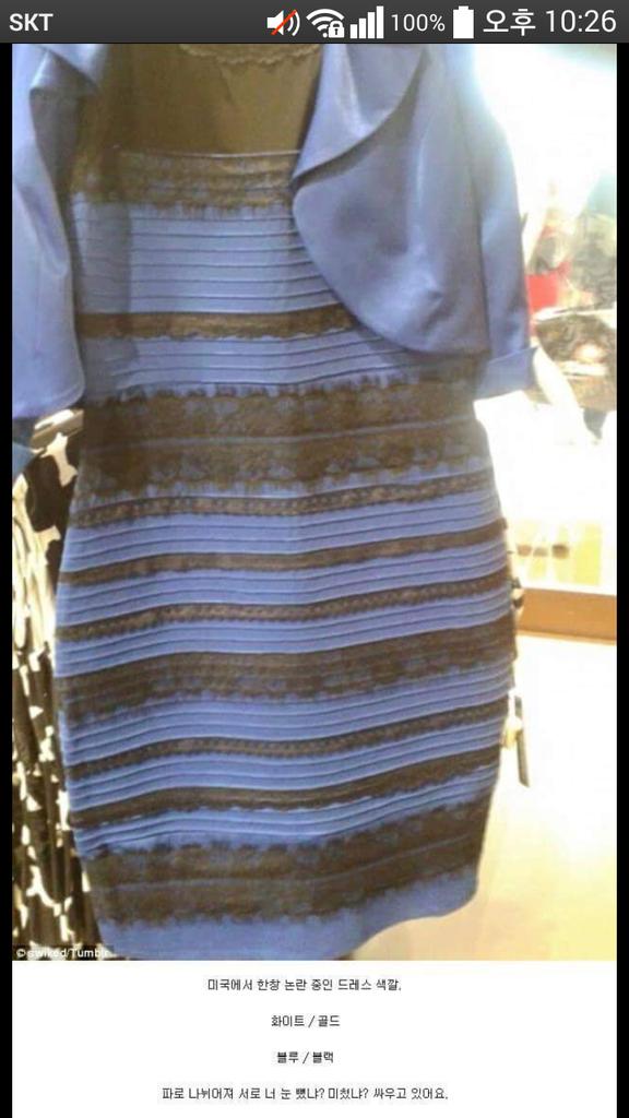 내가 색맹인가 난 파랑색 검정색으로 보이고...
애들은 금색 하얀색 으로 보인다네