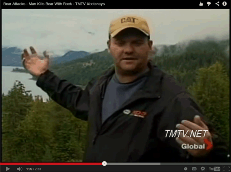 This guy kills a bear with a rock. Baseball players can kill 'bear' glove targets. baseballglovetargets.com/How_to_Throw_t…