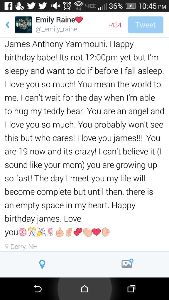  HAPPY BIRTHDAY BABE!!! I LOVE YOU SO MUCH AND HOPE YOU SEE THIS!! CONGRATS ON TURNING 19 YOU OLDIE   