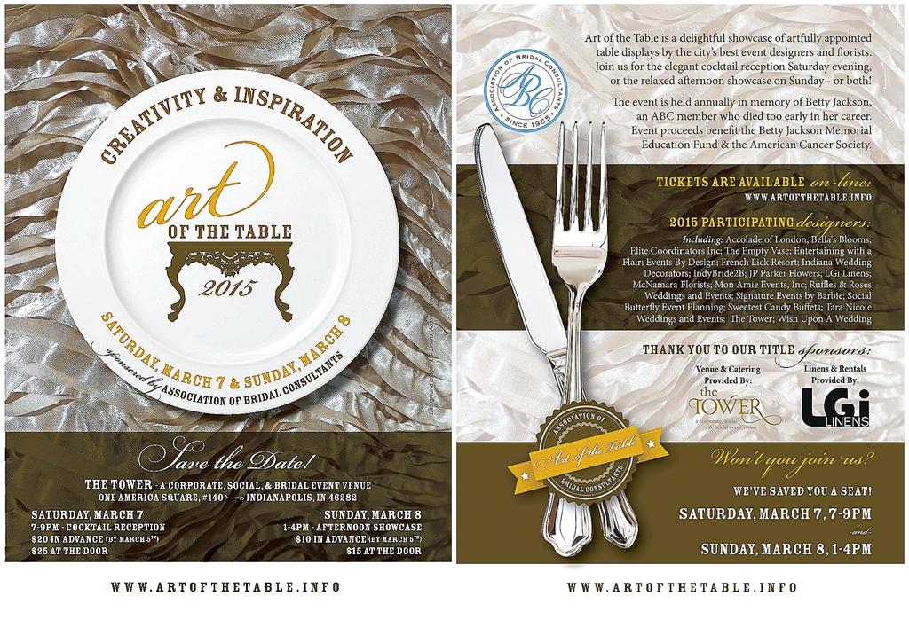 Don't forget to get your advanced discount tickets for the MUST SEE Art of the Table artofthetable.info #aott2015