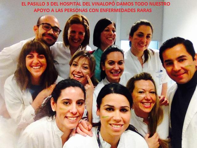 Más compañeros del Hospital Universitario del Vinalopó se unen a #HazlasVisibles en apoyo a <a href="/FEDER_ONG/">FEDER | Enfermedades Raras</a>. :-)
