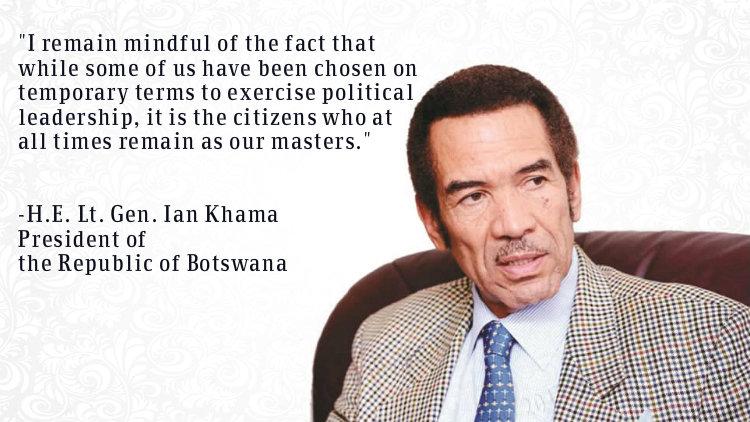 Happy birthday to \s President Ian Khama. Have a wonderful birthday sir. 
