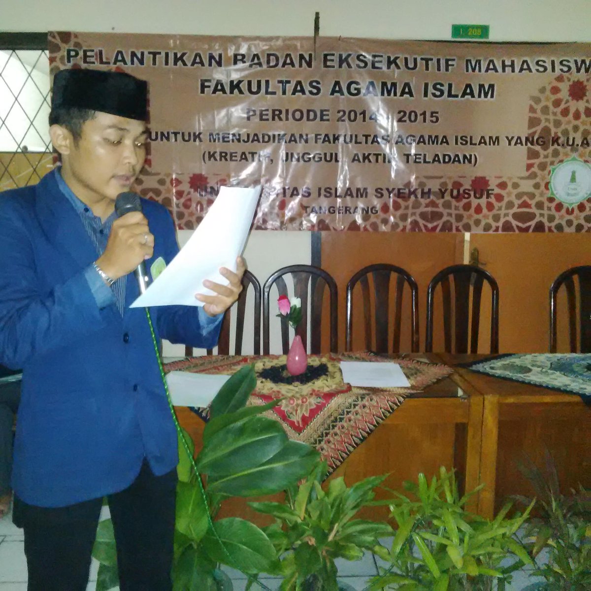 Sambutan ketua BEM FAI 2014-2015. Ketua baru,,, pengurus baru, semangat baru,,,!!! Semoga Sukses. Ammiin