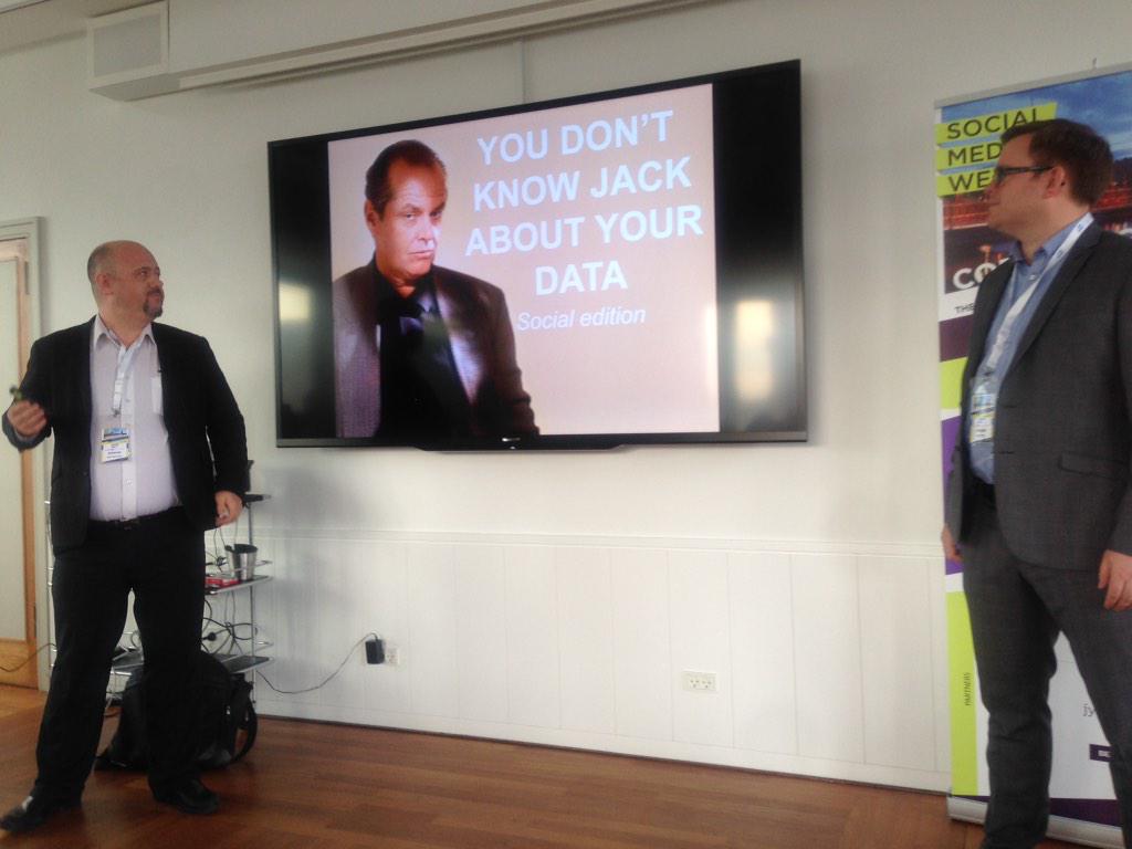 AnnaSBJ's tweet photo. På forreste række til #smwcph om visualisering af social media data med @nielstybjerg and @strasm! #SMWvisualization http://t.co/0N2kdtqH54