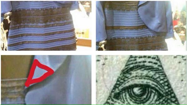 There's only one explanation behind #TheDress the illuminati