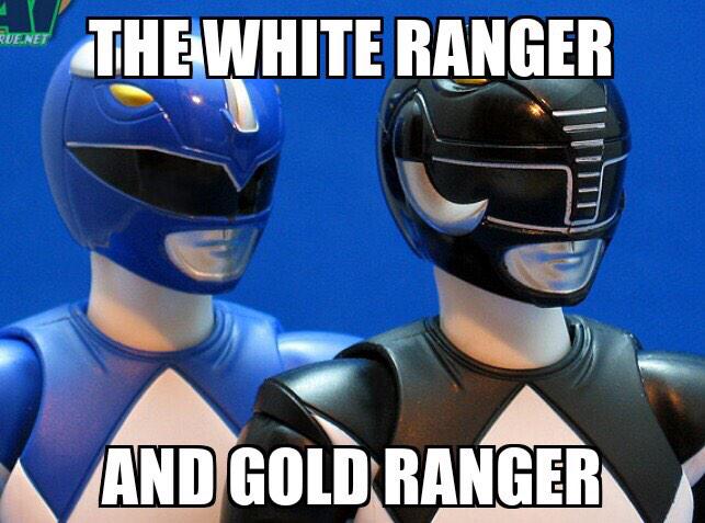 WhiteBoysTexts's tweet photo. The new white and gold Power Rangers http://t.co/IJqfShksXy