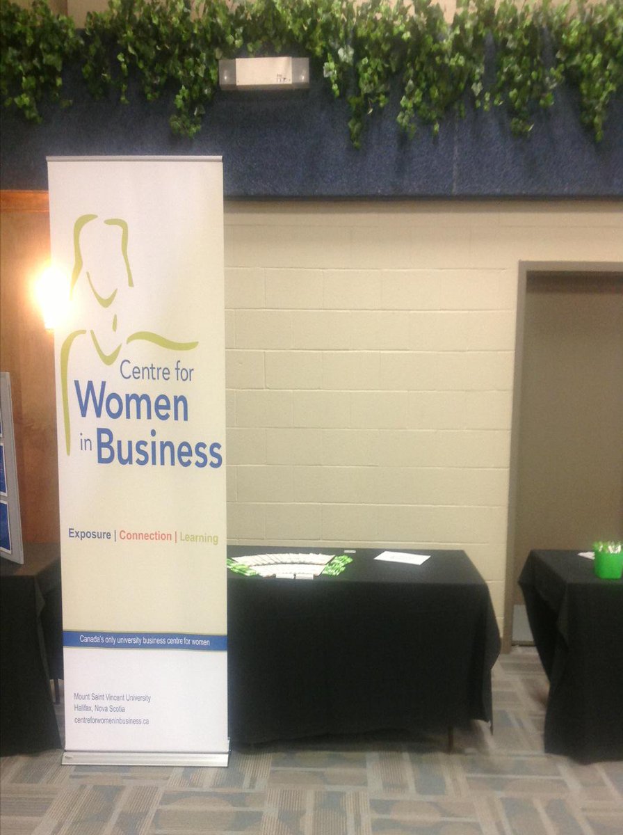 cwb_ns's tweet photo. Good morning! We are set up at @MSVU_Halifax open campus day, come find out how the Centre can help you. #exploremsvu http://t.co/1YYWpwH4n1