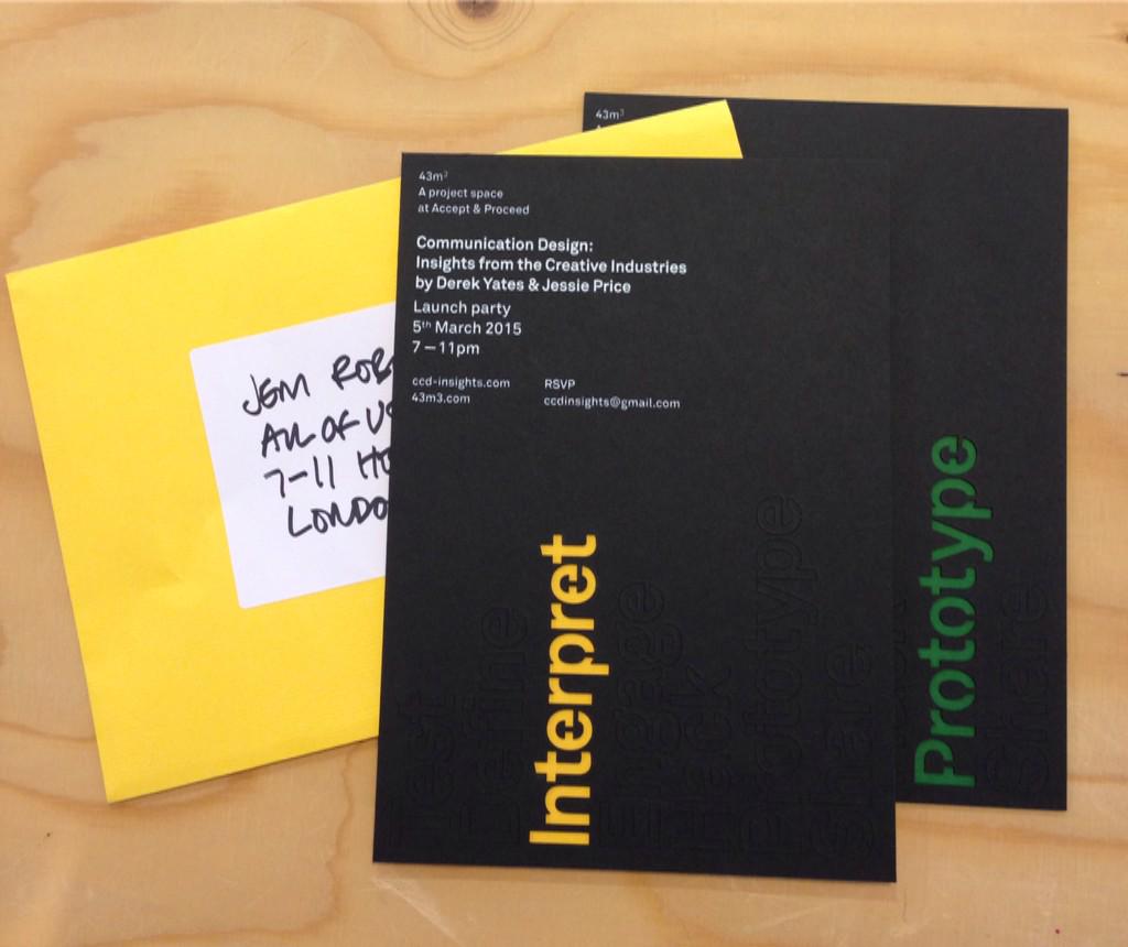 I've just had a visit from some lovely @winchesterart students with our invites to the ccd-insights.com launch