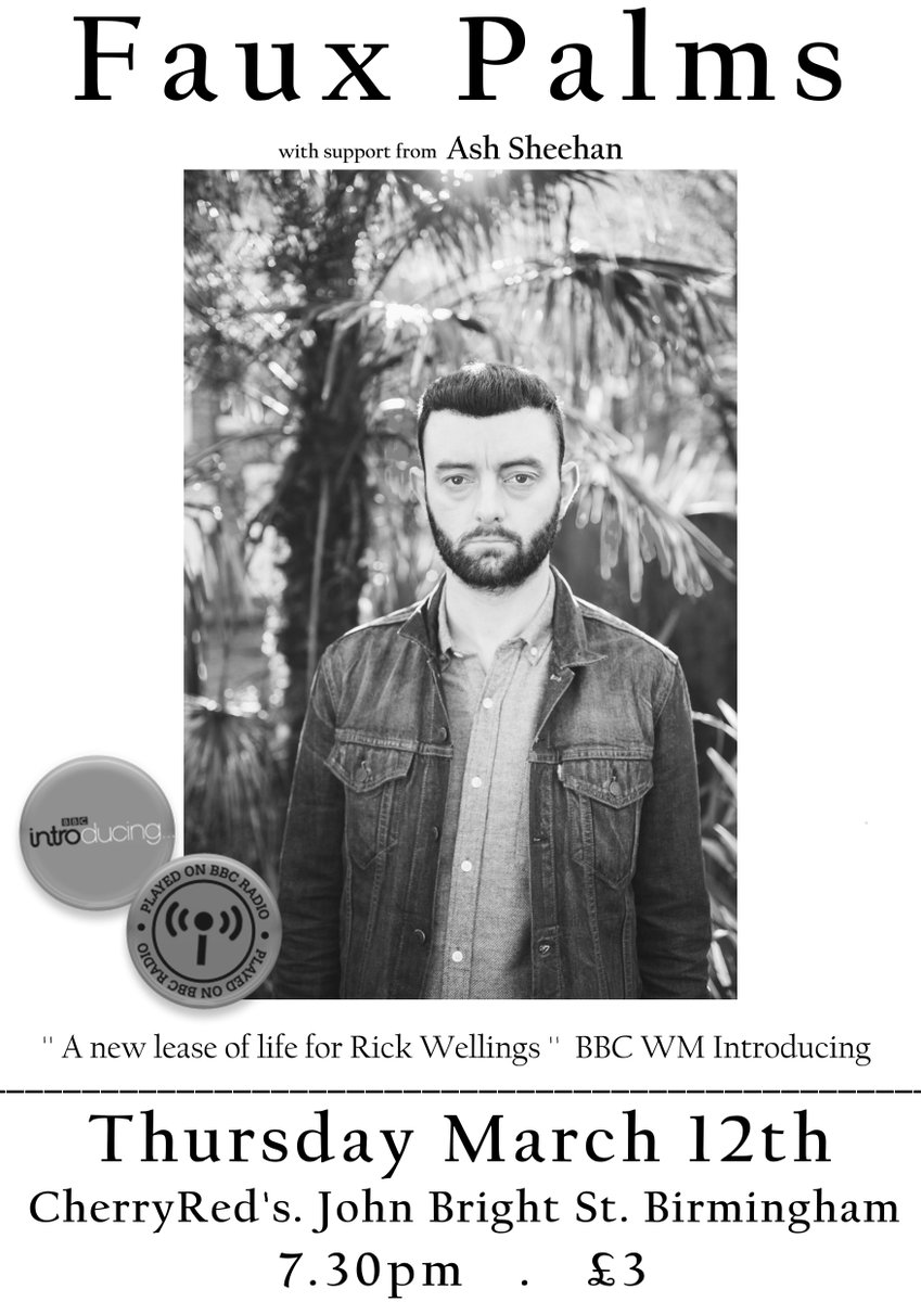 Happy to say ASH SHEEHAN will join me at Cherry Reds, Thurs March 12th. #DSS #DeadSeaSkulls facebook.com/events/8970392…