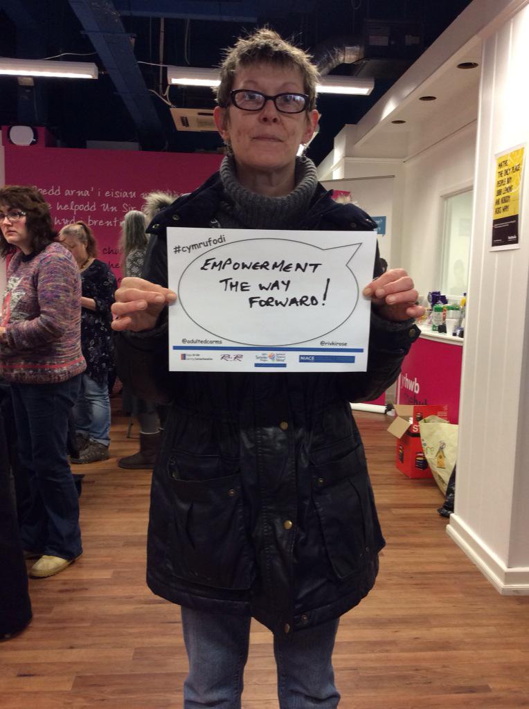 adultedcarms's tweet photo. "Empowerment is the way forward" #cymrufodi @CymruFODI http://t.co/Qf7cedh7Zj