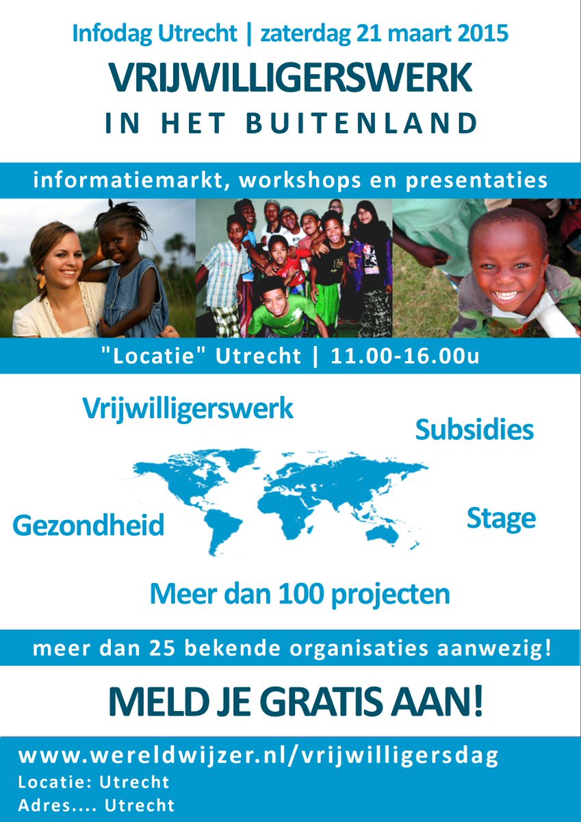 Komen jij ook naar de informatiemarkt voor vrijwilligerswerk in het buitenland? Stichting Weesaapjes is ook aanwezig!