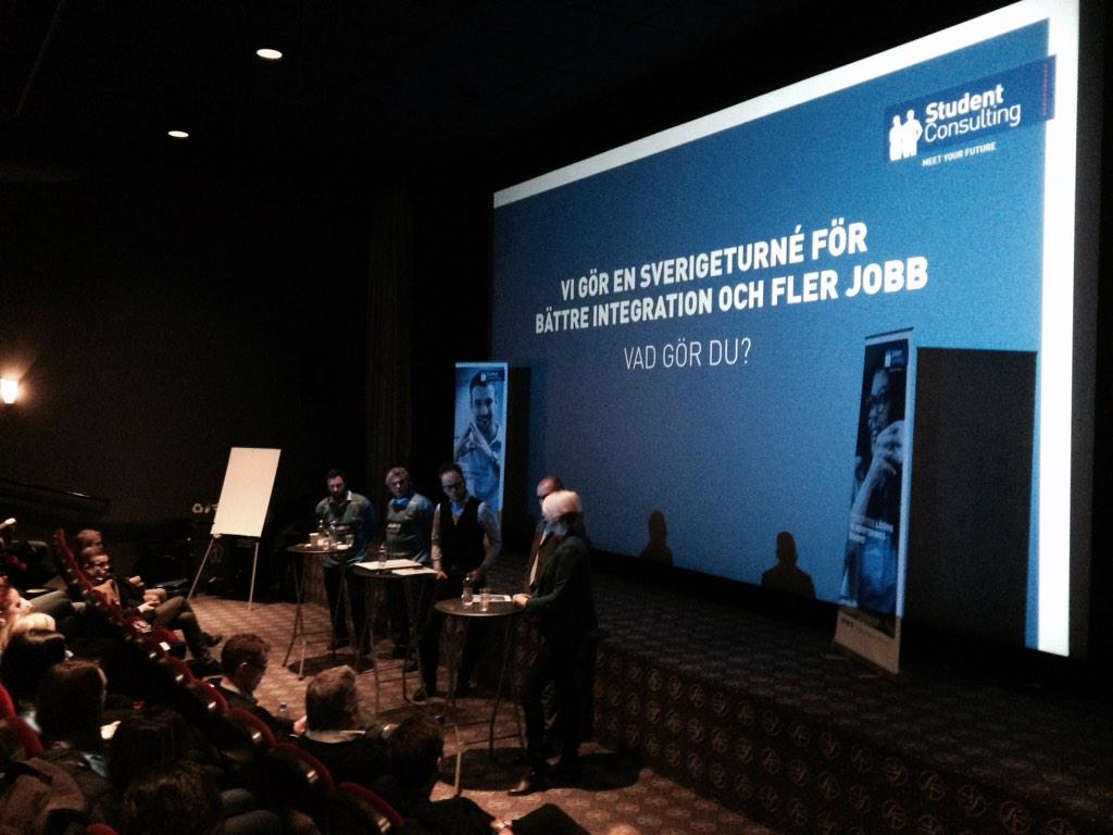 På turnéstart för bättre integration och #flerjobb tillsammans med #studentconsulting. #svpol #vinter #byråliv