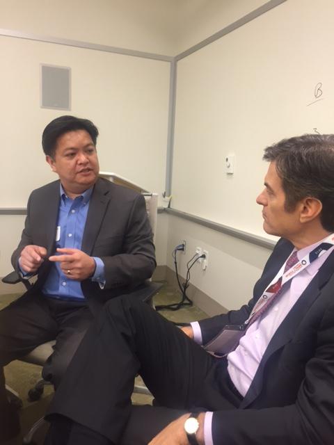 GeppettoAvatars's tweet photo. Our own @nmanaloto talks #avatars #patientengagement and #healthcare with @DrOz at #LNIF15 http://t.co/aF9pAvyO73