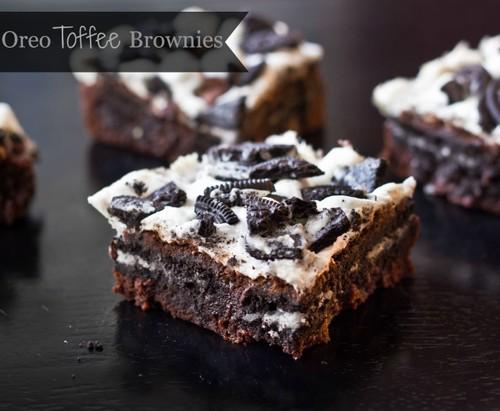 YummyImages's tweet photo. Oreo Toffee Brownies http://t.co/knpw9urqsR