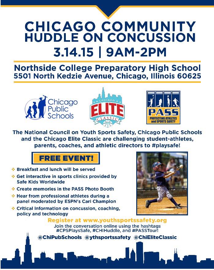 ChiEliteClassic's tweet photo. #PASSTour get info on sports safety!  @ChiPubSchool @ythsportssafety #CHIHuddle #CPSPlaysSafe www.youthsportssafety http://t.co/VU1yUEOqdS
