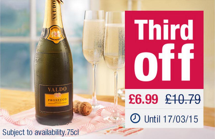 mycoopoundle's tweet image. Valdo Prosecco Treviso Doc Extra Dry Now with a #ThirdOff Only £6.99 #Oundle #Peterborough