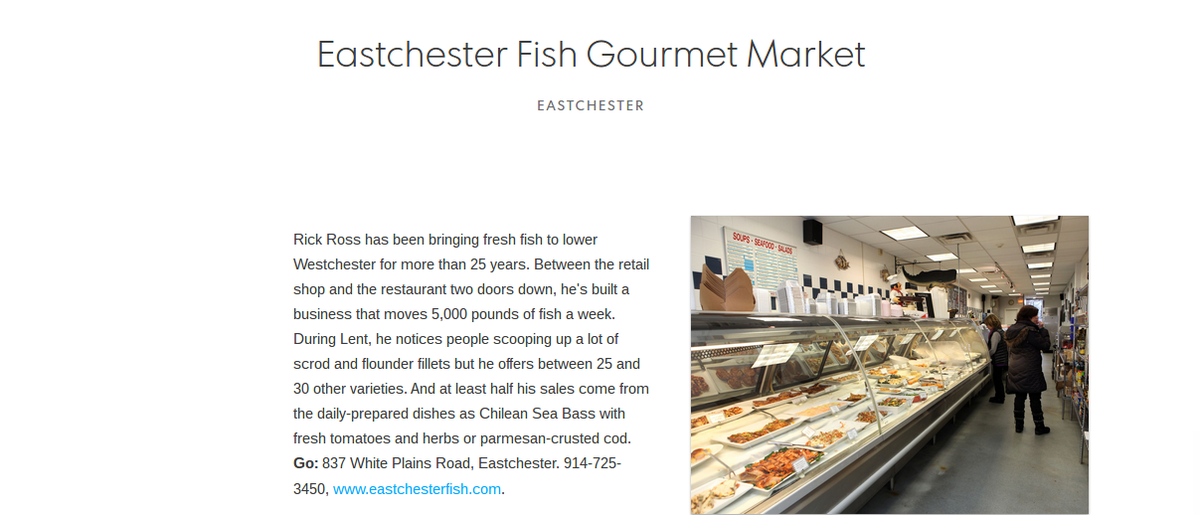 EastchesterFish's tweet photo. Thanks @megmccaff15 for including us on the list of best fresh #fish in #Westchester! http://t.co/9Bsb6Y4huY @lohud http://t.co/rSiOitZmOA
