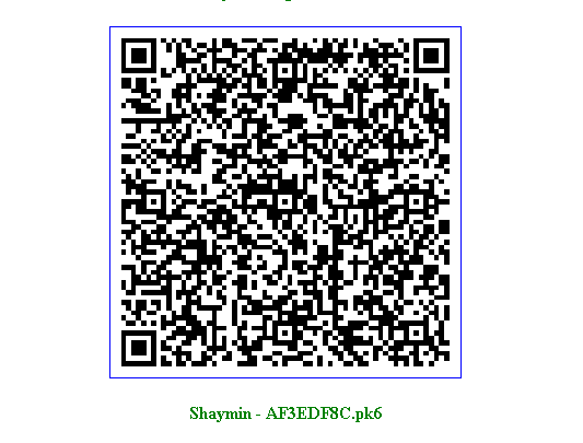 Pokemon Qr Codes Qr Code Shiny Shaymin Pokemonxy Pokemonoras Http T Co 9gidsiirmq Twitter