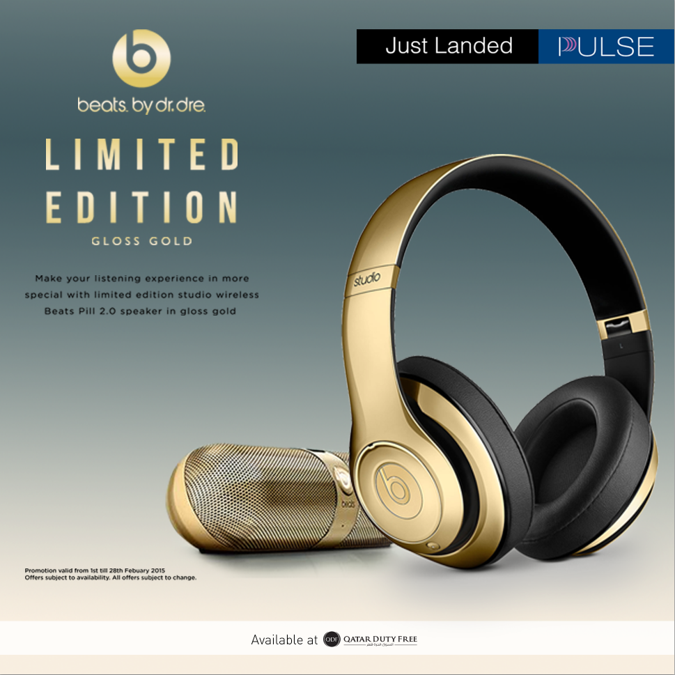 Qatar Duty Free on Twitter "Get the limited edition glossy gold Beats