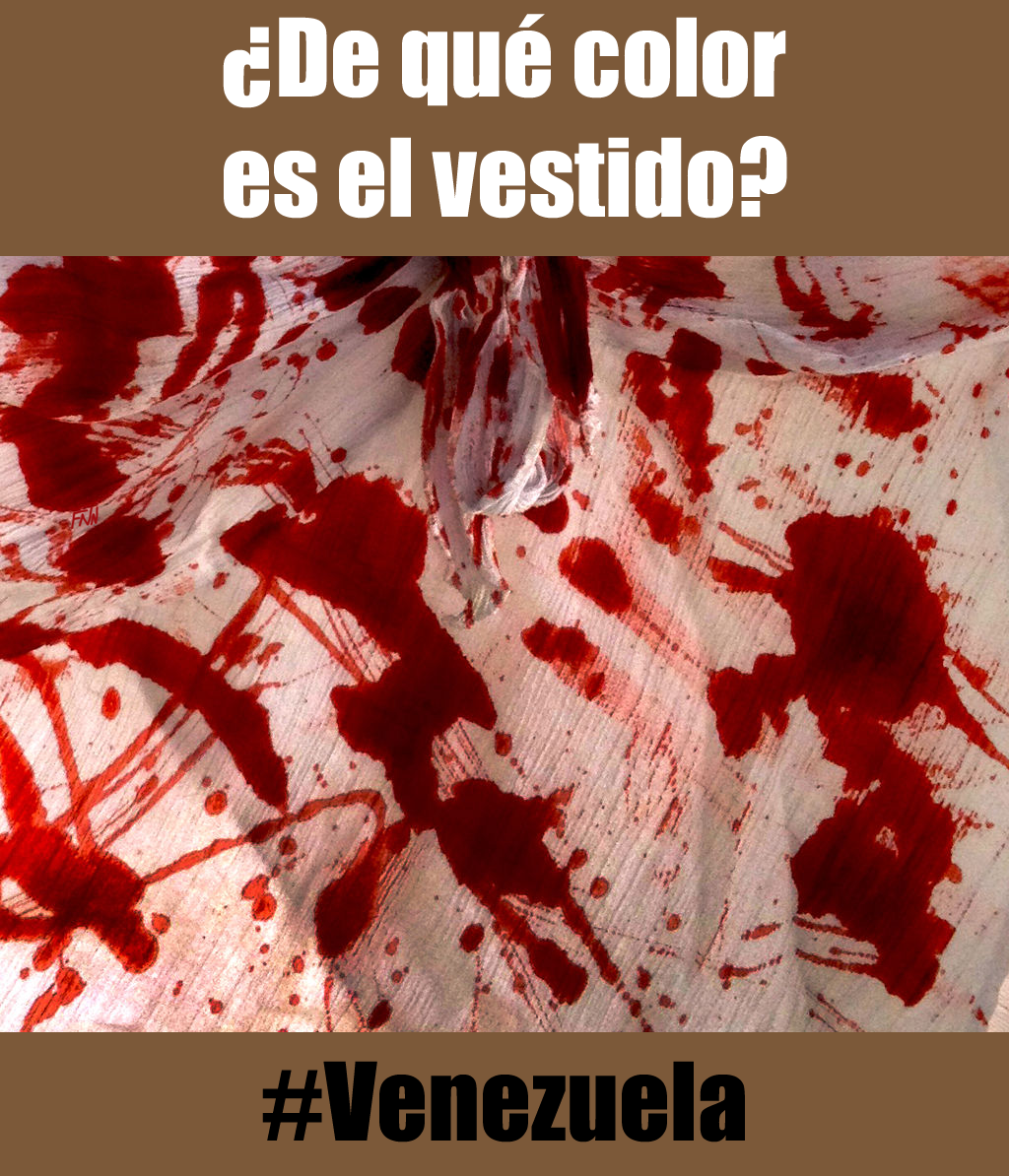 nuneznoda's tweet photo. ¿De qué dolor es el vestido? #Venezuela http://t.co/88fUFdDtyU