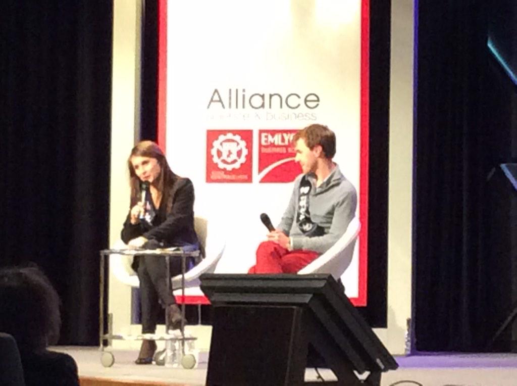 EMLYON's tweet photo. @PiemGChaps et @ClaireMaissiat "2 années ultra enrichissantes" #InsideIDEA http://t.co/C2fajKEikd