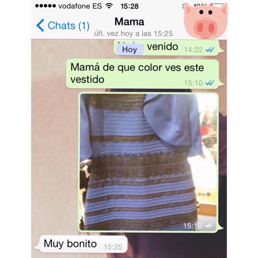 RitaEstrella's tweet photo. ...una muestra más de lo inteligentes q son las mamás!!! 😜 #TheDress #ElVestido #SinBroncas http://t.co/hr6ytl1TYt
