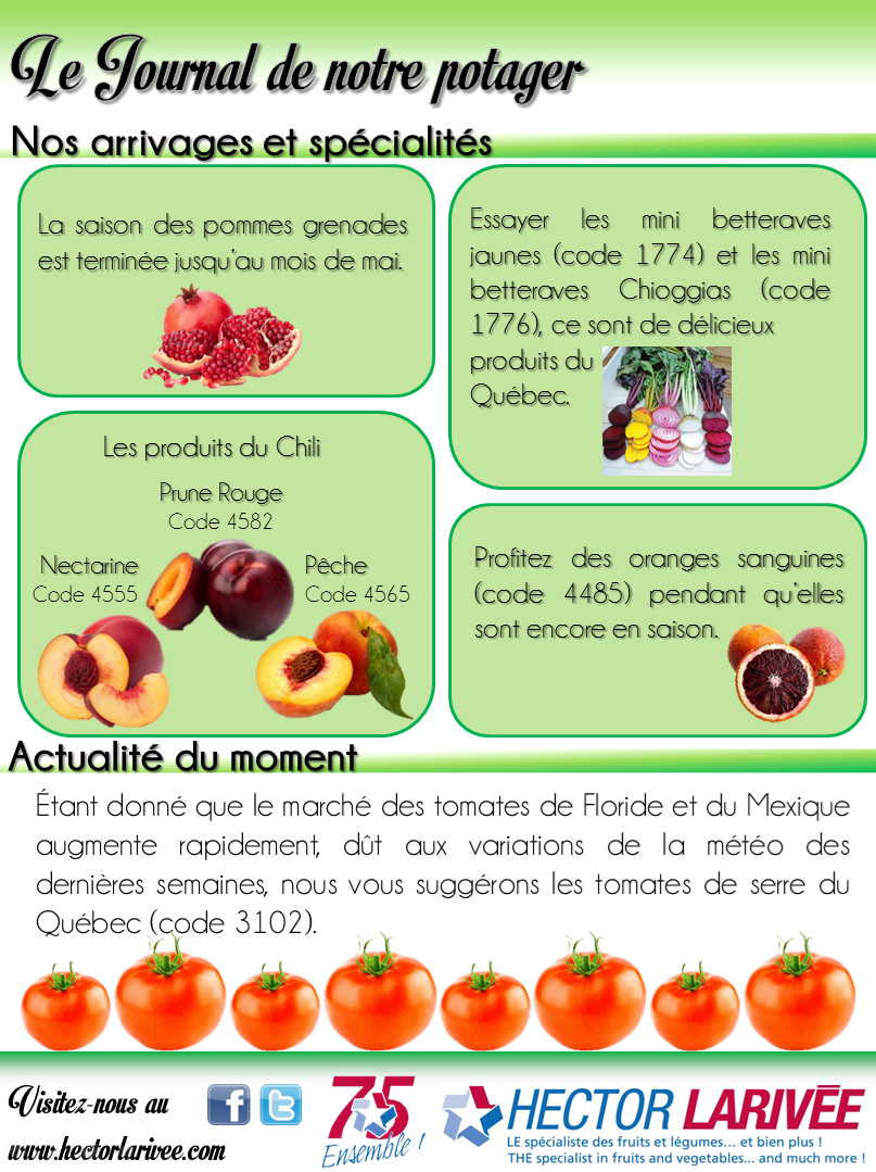 HectorHli's tweet photo. Le journal de notre potager
Semaine du 2 mars 2015 http://t.co/9qU18EkK6V