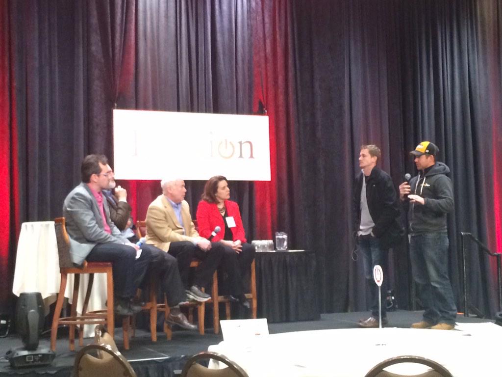 SarahMidMO's tweet photo. Watch Sclacks brothers pitch @EquipmentShare to Investors/Experts  #comoignition @JoanGabel https://t.co/afqJ3CcyB2 http://t.co/xrnx33UZPT