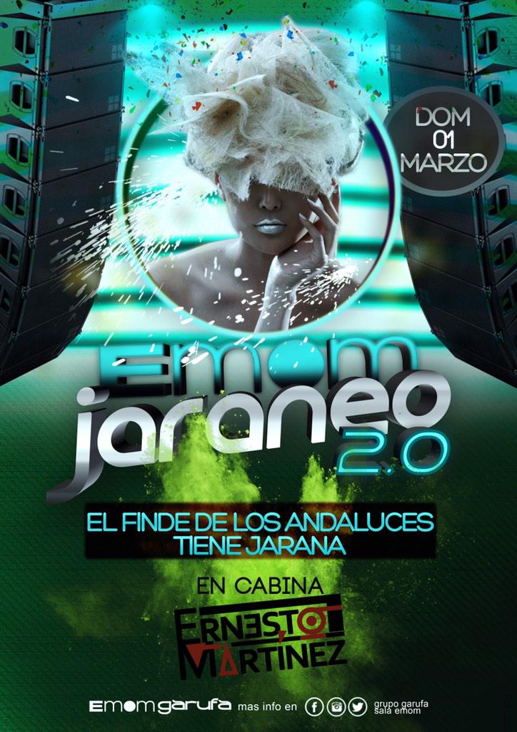 ERNESTOMARTIN13's tweet photo. Finde con sabor andaluz en @SalaEmom . #PorQueYoSoyAndaluz @grupogarufa http://t.co/PTDQvffTks