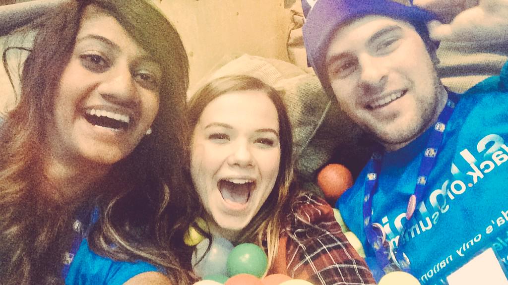 NinaAdeman's tweet photo. @jameswelsman @sharankoogz just hanging...in a BALL PIT #JackSummit2015 http://t.co/7mINnROMrr