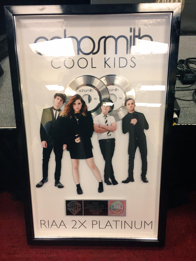 echosmith's tweet image. Still on cloud 9 from our presentation yesterday. Thank U @riaa_awards for the support! Everyone go follow them!