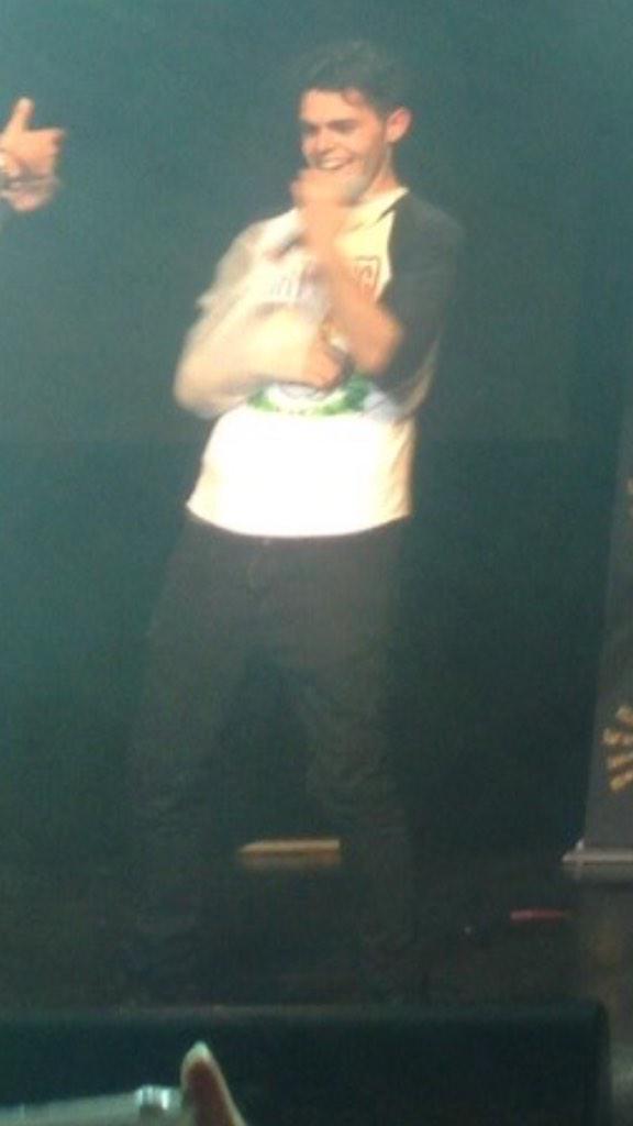 Happy birthday James, took this at Birmingham, Got cake tour    loving you   