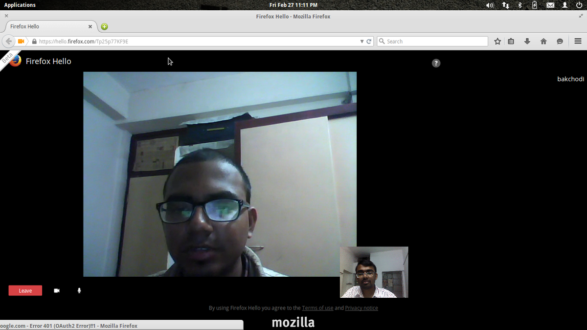 shagunsodhani's tweet image. Just connected with @Pranaykc using #FirefoxHello! mzl.la/1zt2o02