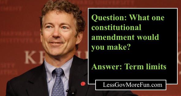 LessGovMoreFun's tweet photo. . At #CPAC2015 @SenRanPaul was asked what one amendment woujld he make to the constitution? #StandWITHRand @YAL http://t.co/rzI9HdTN2J