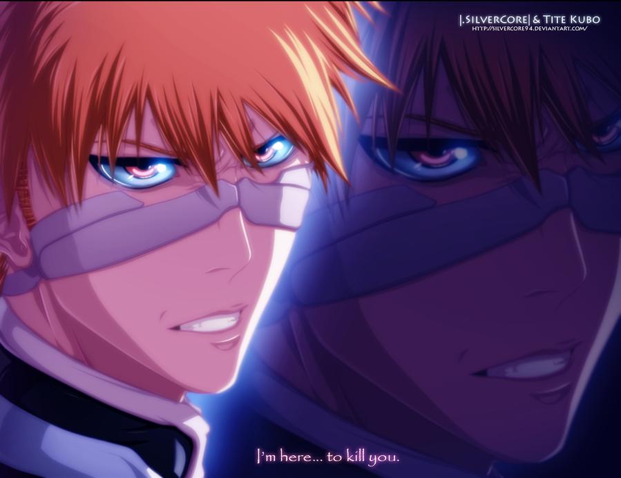 IchiHime4Life's tweet photo. Ichigo's reaction when he caught people staring at - his - woman~ {Orihime} >:3 http://t.co/SdvuGFjoGm