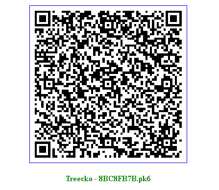 Pokemon Qr Codes Qr Code Shiny Treecko Pokemonxy Pokemonoras Http T Co Eogokn2g7q