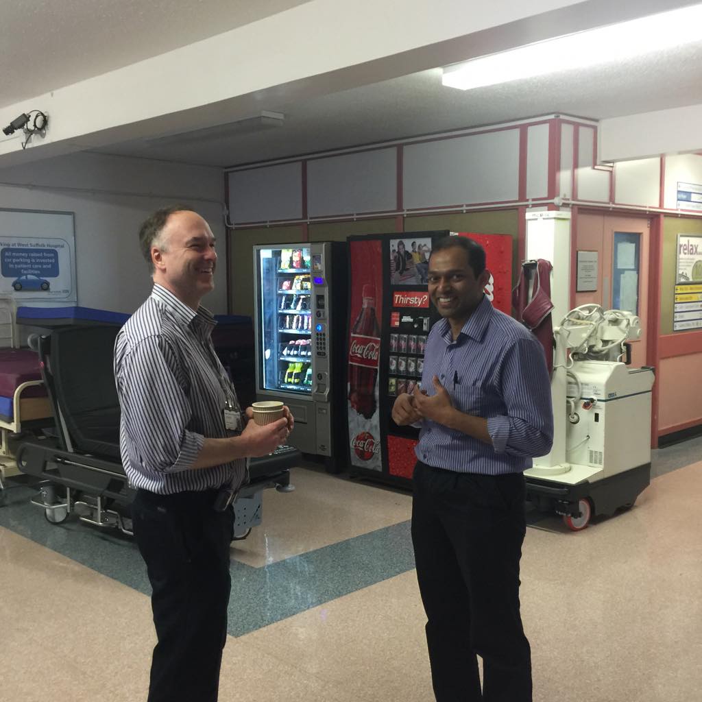 DrSteveDunn's tweet image. Simon and Vivek out and about #PerfectSystem