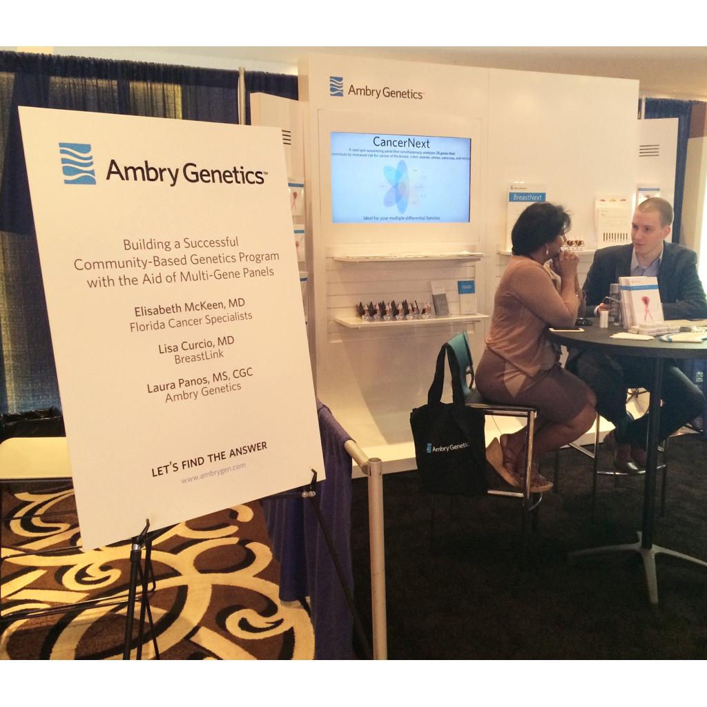 AmbryGenetics's tweet photo. Hey #MBC15, stop by Booth 32 to learn about Ambry's Hereditary Breast Cancer Testing options: http://t.co/Im9iJwgRwU http://t.co/NR9fmter3L