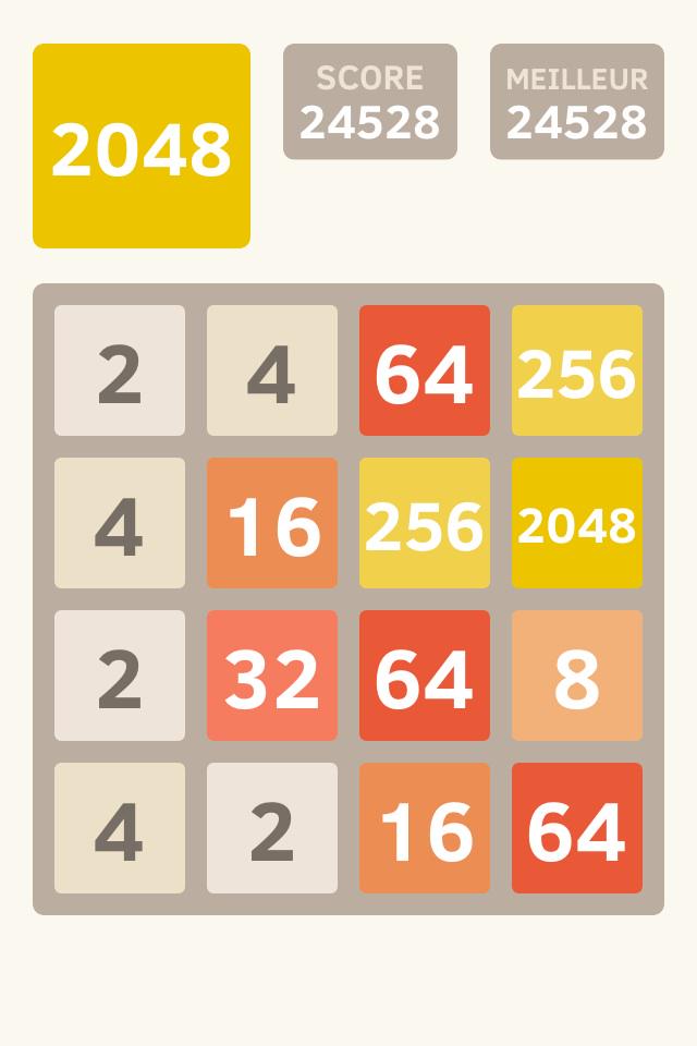 IBerrached's tweet image. J'ai fait 24528 points à 2048 ! @2048_game itunes.apple.com/fr/app/2048/id…