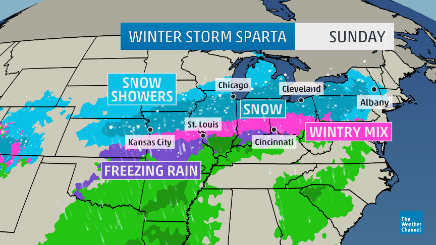 Winter Storm Sparta shifts east this weekend bringing snow to the ...