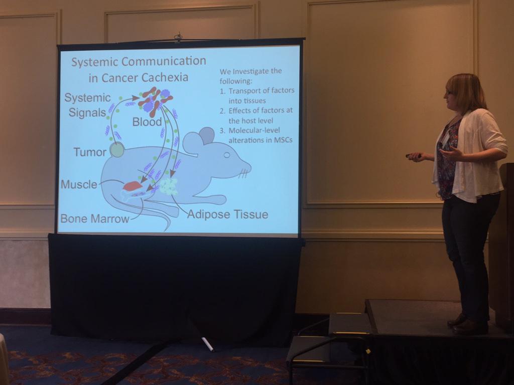 gliomath's tweet image. Kathleen Wilkie @TuftsUniversity starts our afternoon session on math modeling of cachexia #icbppsocmath #mathonco