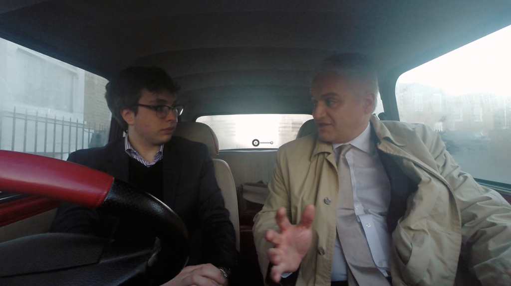 IsabelHardman's tweet photo. Caption contest @SebastianEPayne: Delighted to have @oflynnmep in the Mini today. #MiniElection http://t.co/dBIGwBFfnY