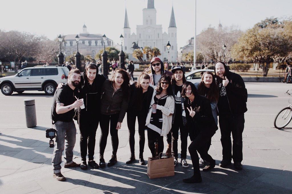 JSNace's tweet image. Naaaaawlins with the crew! Photo by @mattyvogel #theworldtour